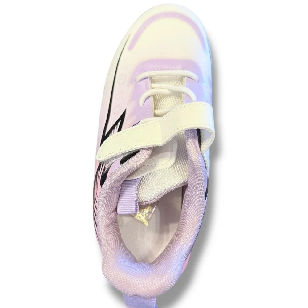 NIB Kids Girls KUBIXIN Sneakers Light Purple Pink Athletic Hook Loop Shoes Sz 1